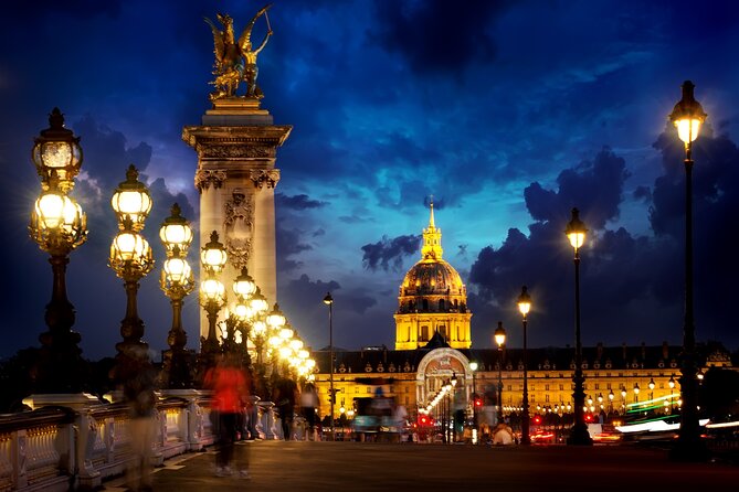 Paris Christmas Lights & Stories with Tastings on Champs-Élysées - Les Invalides from across the river