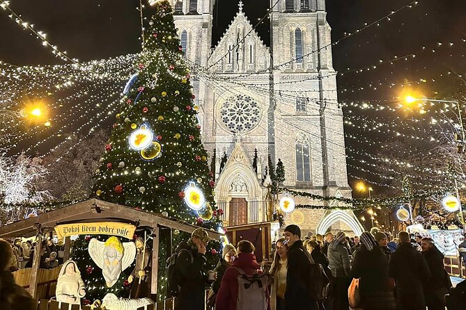 Prague Christmas Markets and Holiday Magic Walking Tour - Wenceslas Square and the second market