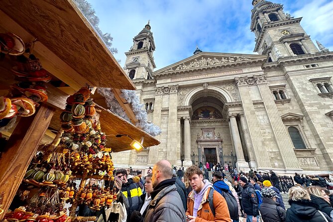 Private Budapest Christmas Market Tour with Chimney Cake & Mulled Wine - Gresham Palace and the route between the stops