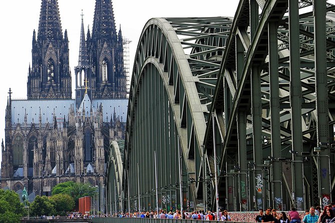 Roman City of Cologne: Day Trip from Amsterdam Christmas market - Hohenzollern Bridge and the Rhine