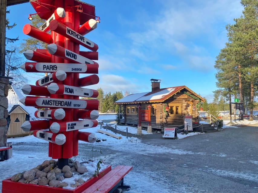 Rovaniemi: Santa Claus Village and Husky sledge/guided tour - Meeting Santa and managing the queue