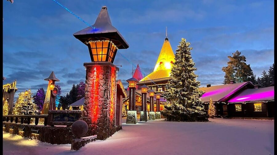 Rovaniemi: Santa's Village, Husky, & Reindeer Sled Ride - Reindeer sleigh ride through the countryside