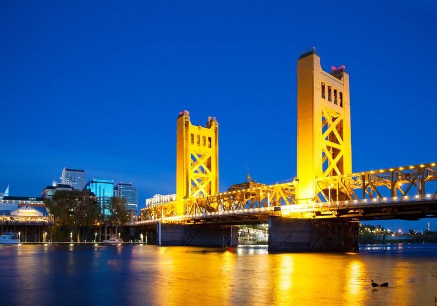 Sacramento: New Year's Eve Rock the Yacht Cruise - Sacramento’s skyline after dark