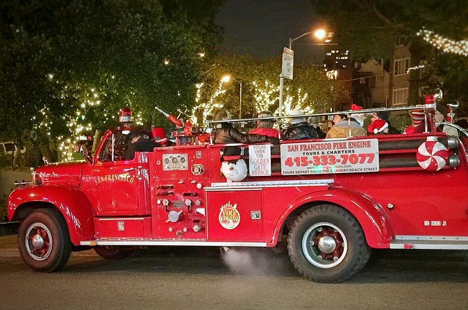 San Francisco Fire Engine Holiday Lights Tour - Fisherman’s Wharf, Pier 39, and the most festive moments