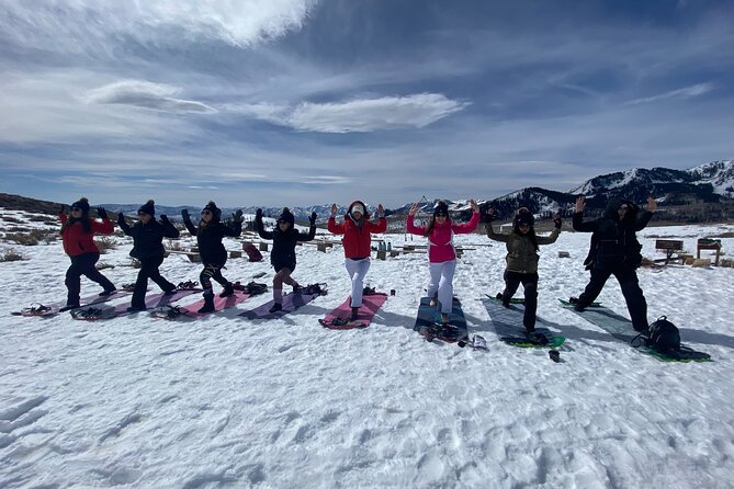 Snowshoe and Snowga (snow yoga) in Park City's Winter Wonderland - Key points at a glance