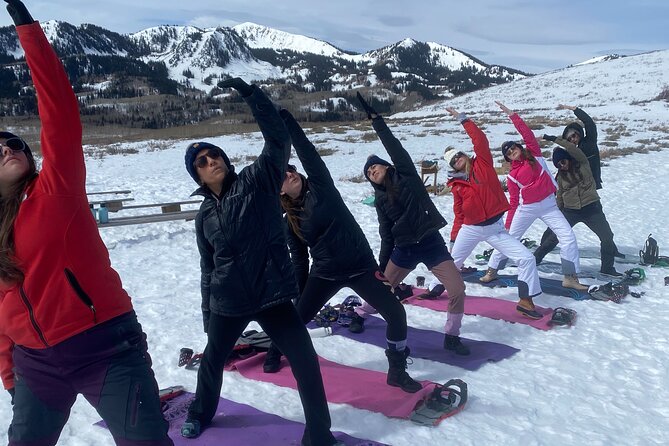 Snowshoe and Snowga (snow yoga) in Park City's Winter Wonderland - Why snowga works in Park City