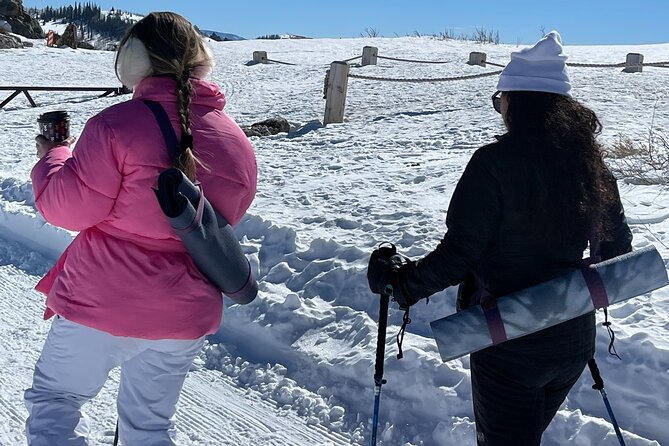 Snowshoe and Snowga (snow yoga) in Park City's Winter Wonderland - What the $250 price really buys
