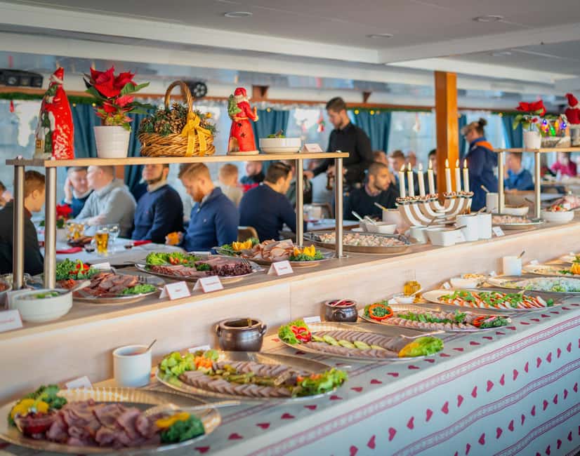 Stockholm: All-You-Can-Eat Christmas Buffet Cruise Livemusic - The first pass: classic Swedish Christmas dishes