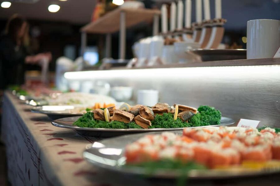 Stockholm: All-You-Can-Eat Christmas Buffet Cruise Livemusic - Boarding M/S Vindhem and finding your place