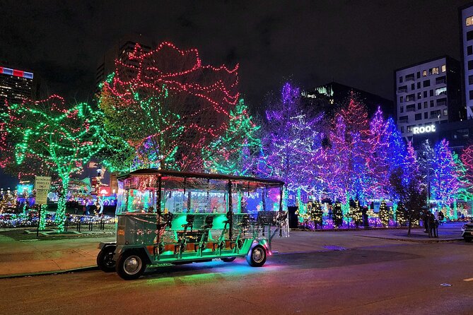 Trolley Pub Holiday Lights Tour in Columbus - Entering the Short North Pole on High Street