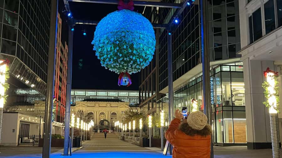 Washington, DC: Christmas Tree & Holiday Lights Bus Tour - CityCenterDC and Palmer Alley lights