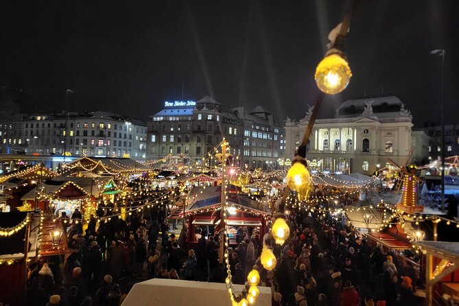 Zurich Christmas Market Tour - Finish at Bellevueplatz and Zurich Wiehnachtsdorf